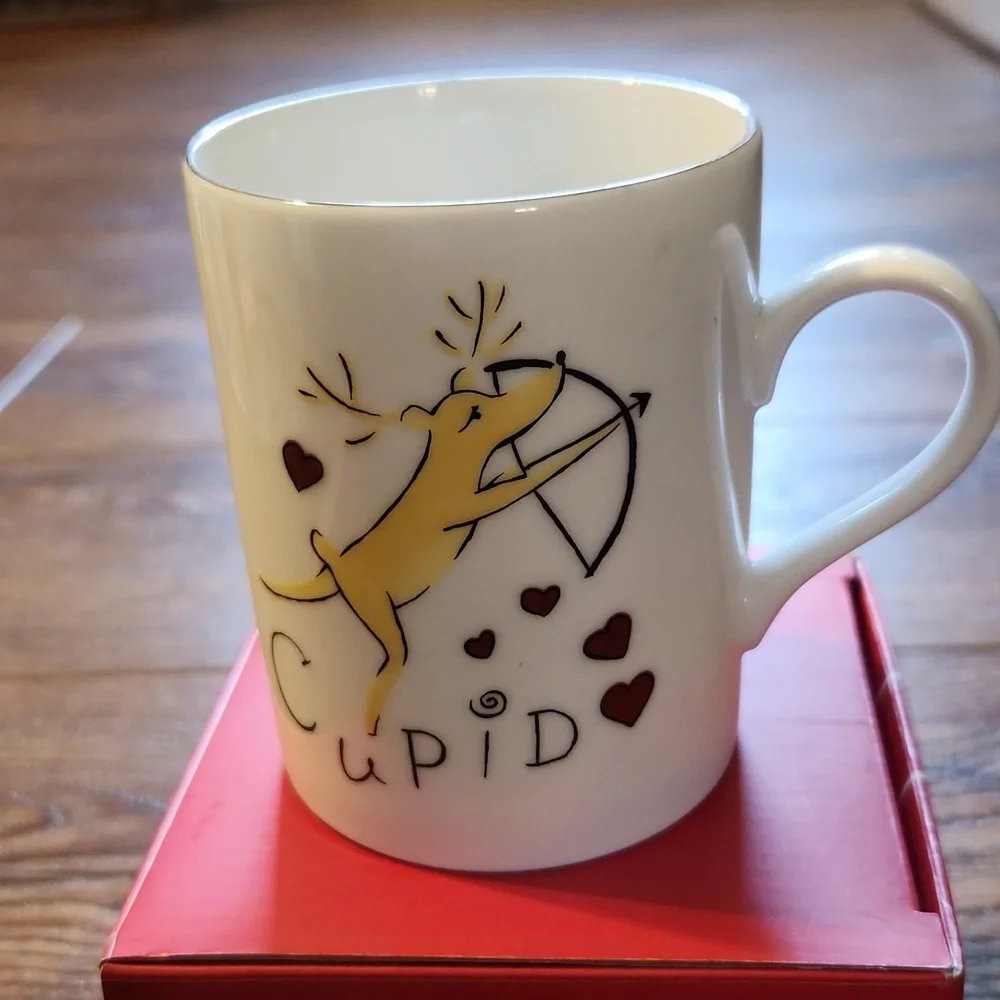 Pottery Barn Vintage Collectible Reindeer Mug 